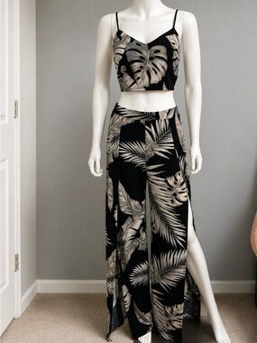 Glare| Tropical Leaf Two-Piece Set